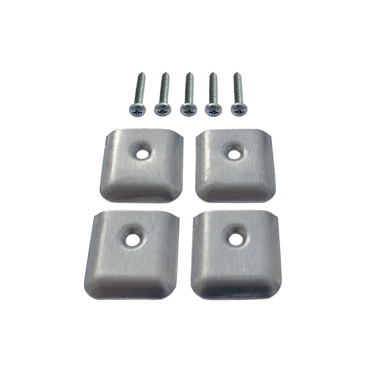 Aluminum Rv Camper Trailer Aluminum Extrusion Flat End Cap For Vinyl Trim Molding 1" With Screws 2
