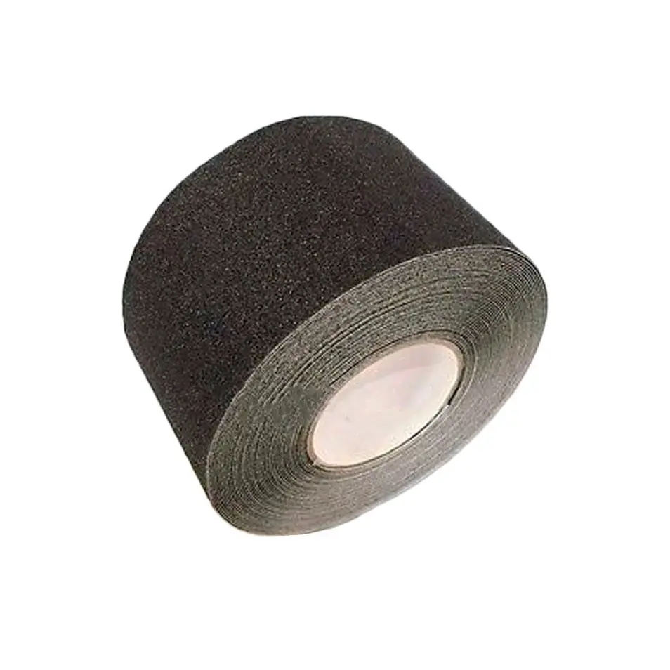 4" Black Roll Safety Non Skid Tape Anti Slip Tape Sticker Grip Grit 1