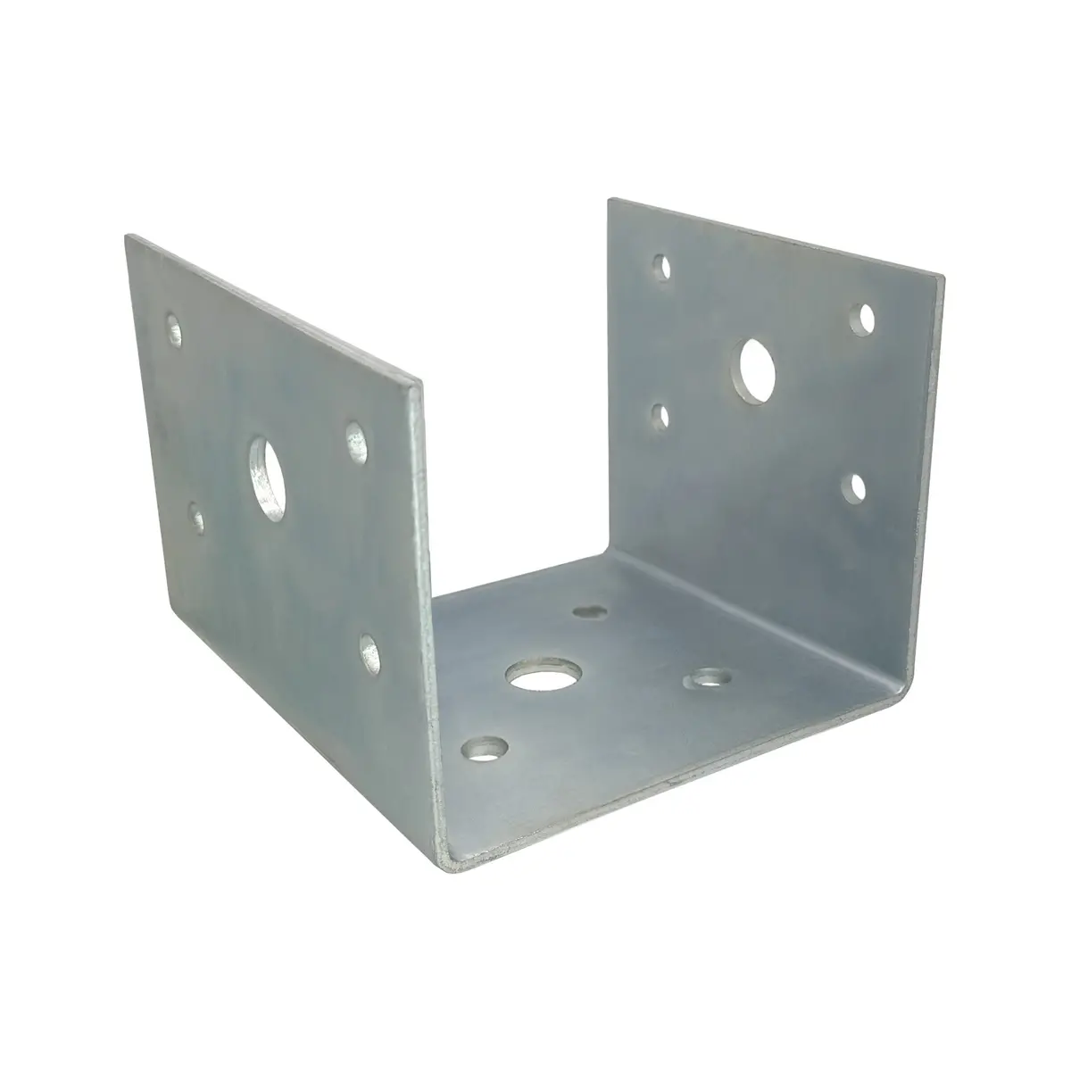 4X4 Deck Post Concrete Anchor Connector Bracket, Fence Post Base, Zinc Plated 1