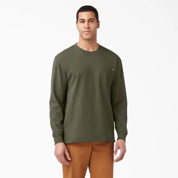 Dickies - Long Sleeve Heather Heavyweight Pocket Tee 1