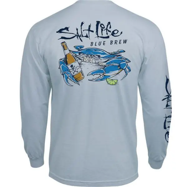 Salt Life - Blue Brew Crab Longsleeve T-Shirt 1