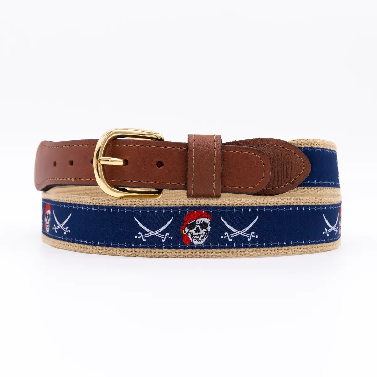 Zep Pro - Navy Ribbon Skull Belt 1