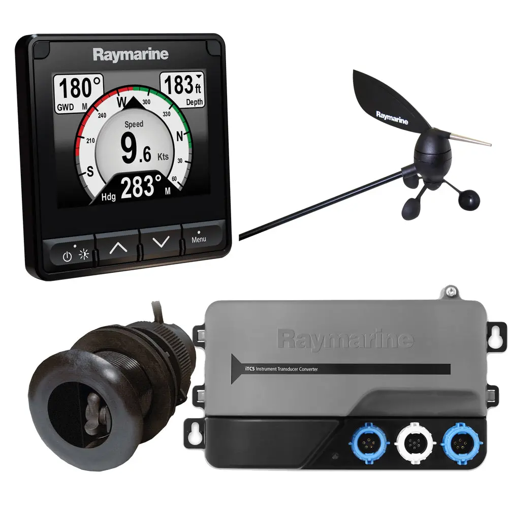 Raymarine I70s System Pack, Wind, Depth, Speed [T70226] 1