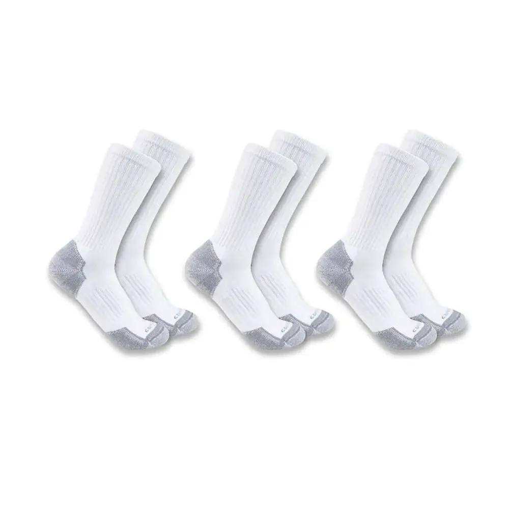 Carhartt - Men's Midweight Cotton Blens Crew Sock 3-Pack 1