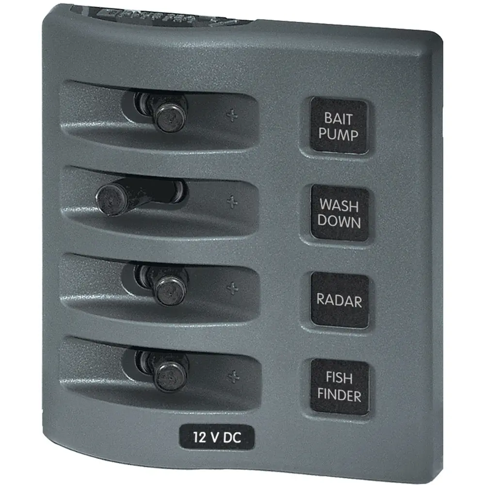 Blue Sea 4305 Weatherdeck 12V Dc Waterproof Switch Panel - 4 Posistion [4305] 1