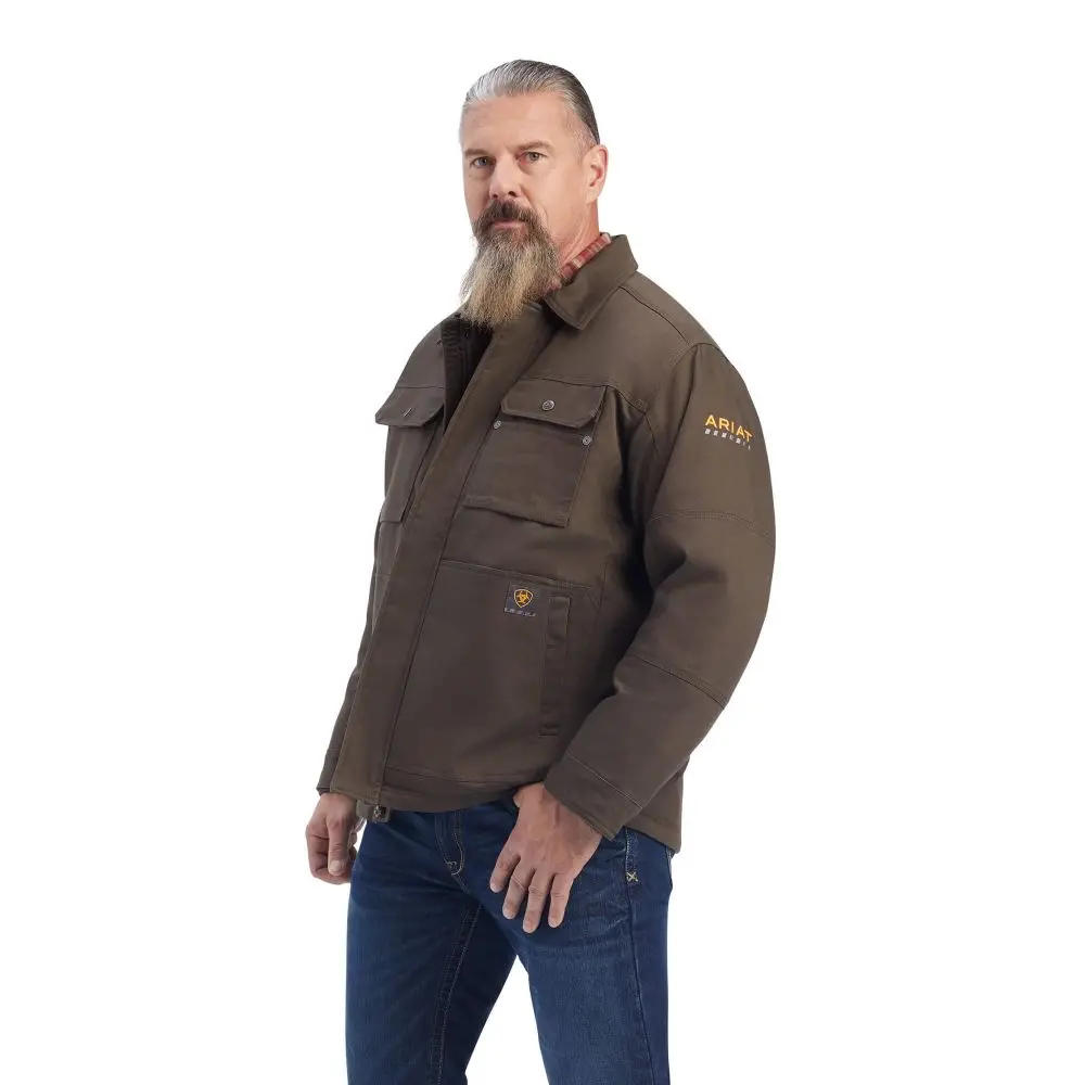 Ariat - Men's Rebar Duracanvas Sherpa-Lined Coat 1