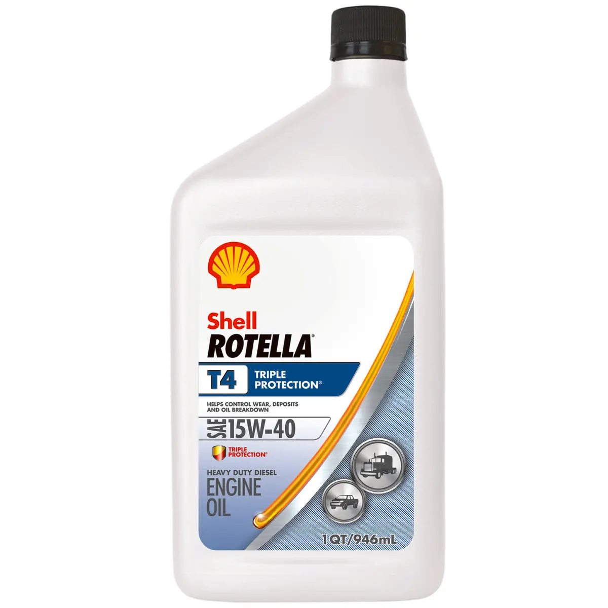 Shell -Rotella T4 15W40 Triple Protection Engine Oil Quart 1