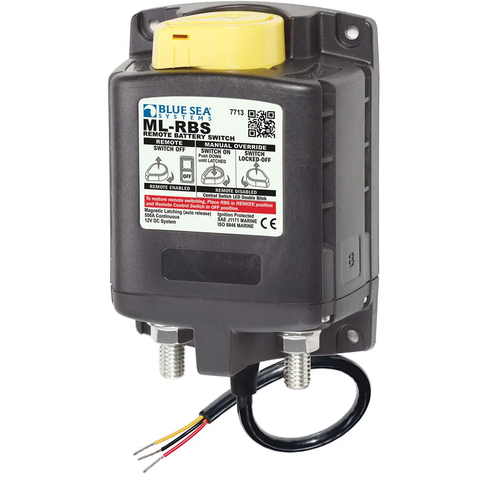 Blue Sea 7713 Ml-Rbs Remote Battery Switch W/Manual Control Release - 12V [7713] 1