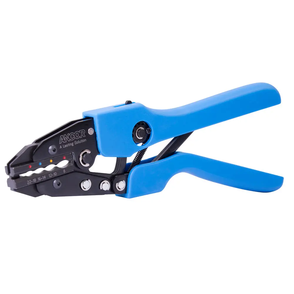 Ancor Single Crimp Ratchet Tool F/22-8 Awg Heatshrink, Vinyl & Nylon Insulated Terminals & Connectors [703010] 1