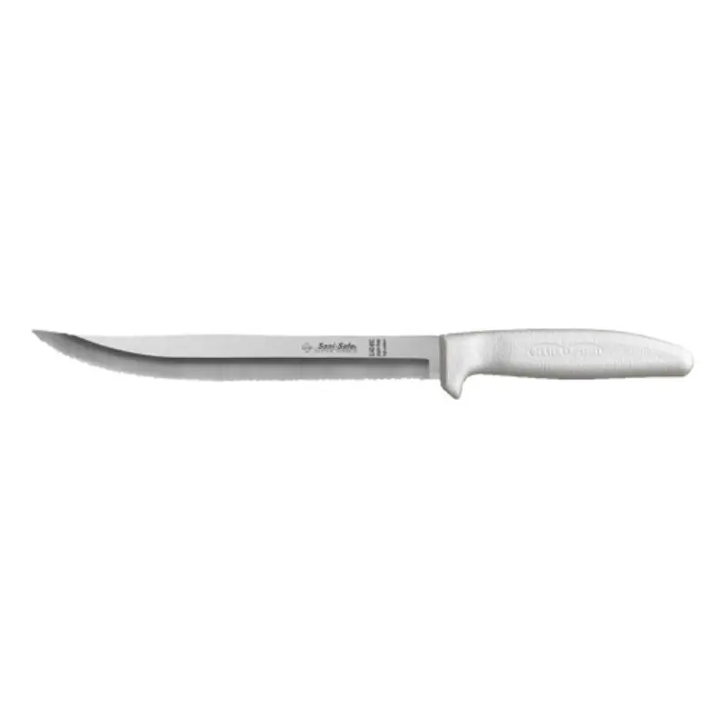 Dexter Russell - Sani-Safe 8" Scalloped Utility Slicer 1