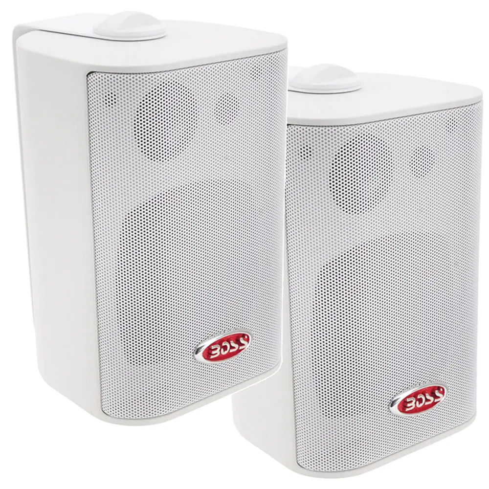 Boss Audio 4" Mr4.3W Box Speakers - White - 200W [Mr4.3W] 1