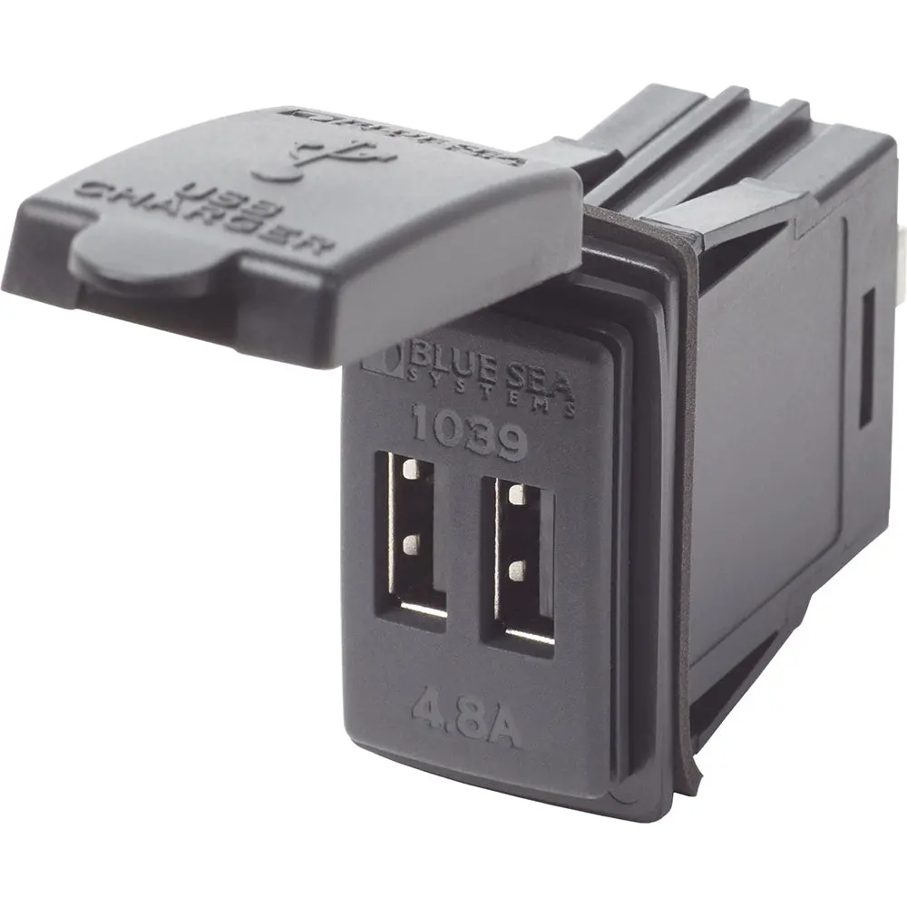 Blue Sea Dual Usb Charger - 24V Contura Mount [1039] 1