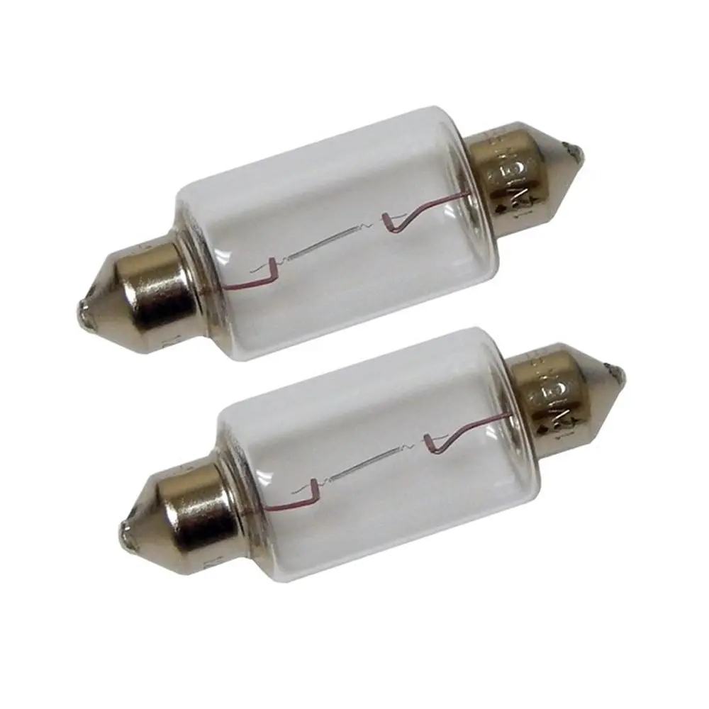 Perko Double Ended Festoon Bulbs - 12V, 15W, .97A - Pair [0070Dp1clr] 1