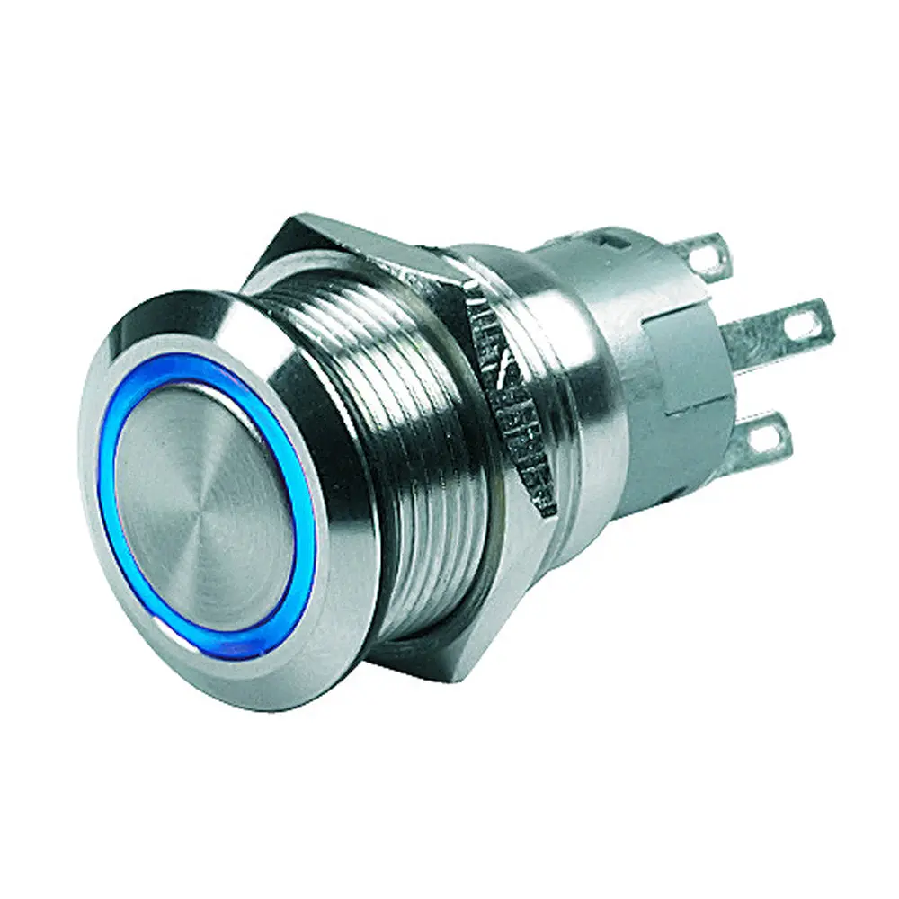 Bep Push Button Switch - 24V Latching On/Off - Blue Led [80-511-0007-01] 1