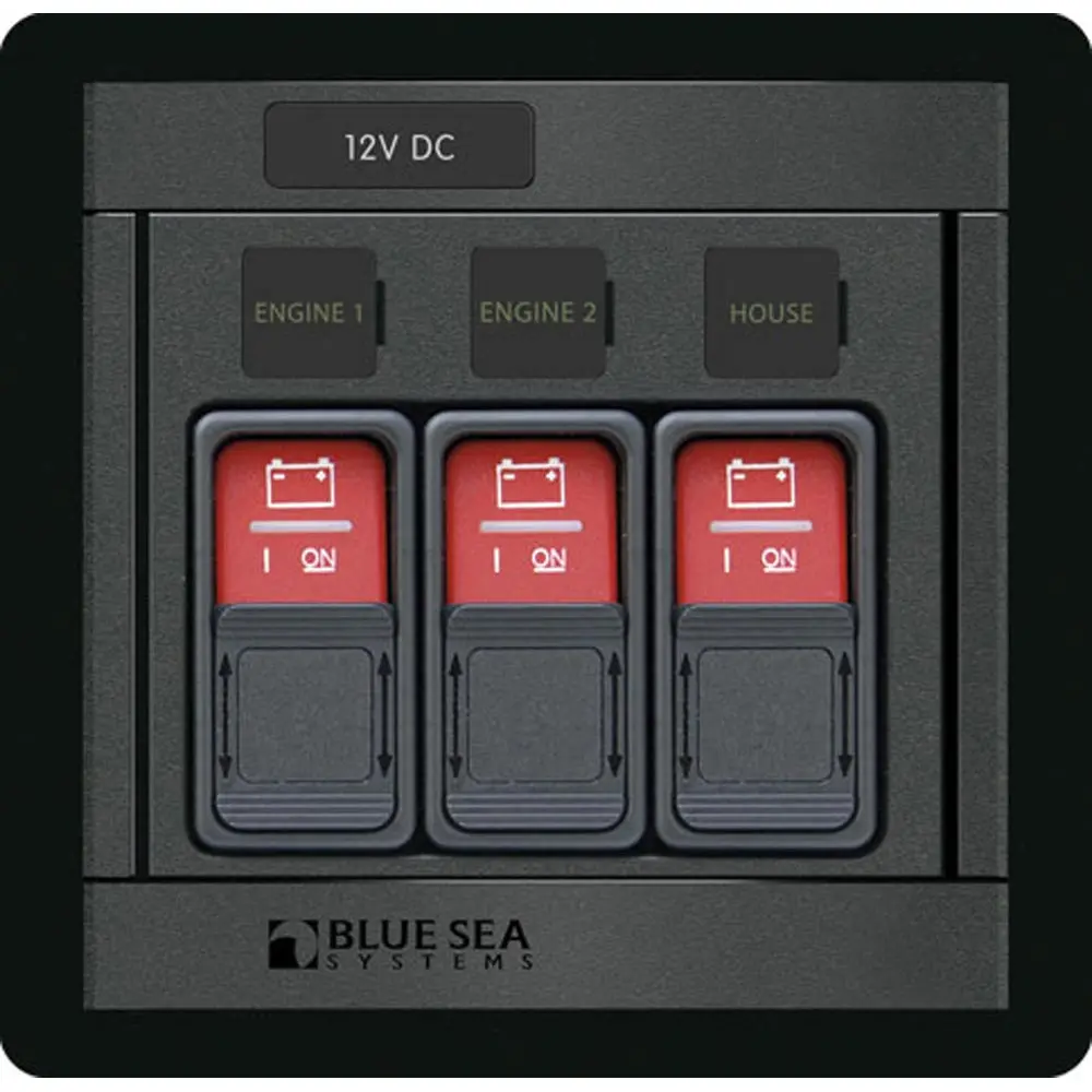 Blue Sea 1148 Remote Control Panel W/(3) 2145 Remote Control Contura Switch [1148] 1