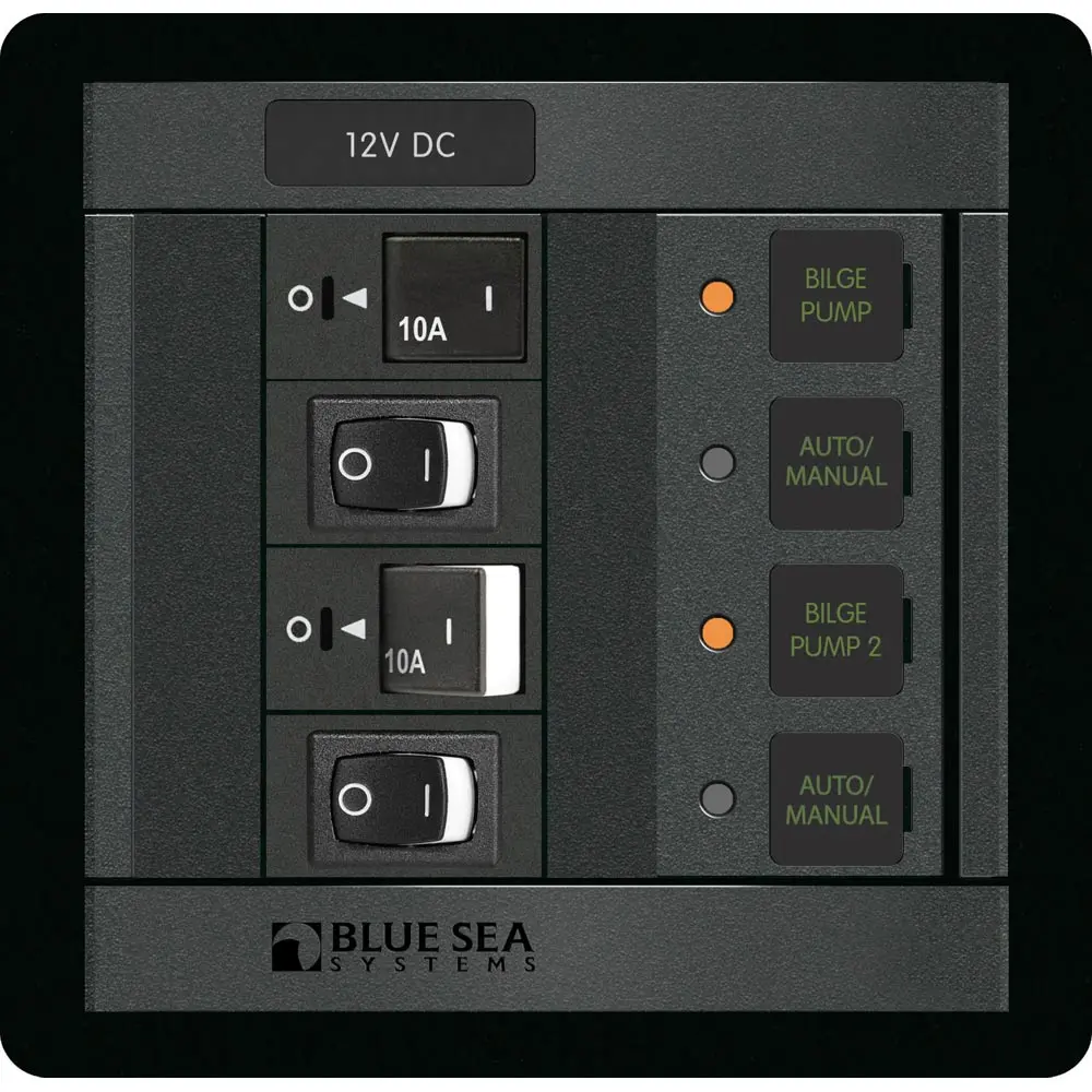 Blue Sea 1522 360 Panel Dual Bilge Pump Control [1522] 1