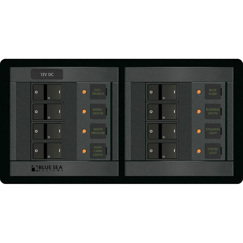Blue Sea 1225 12V Dc 8 Position - Horizontal [1225] 1