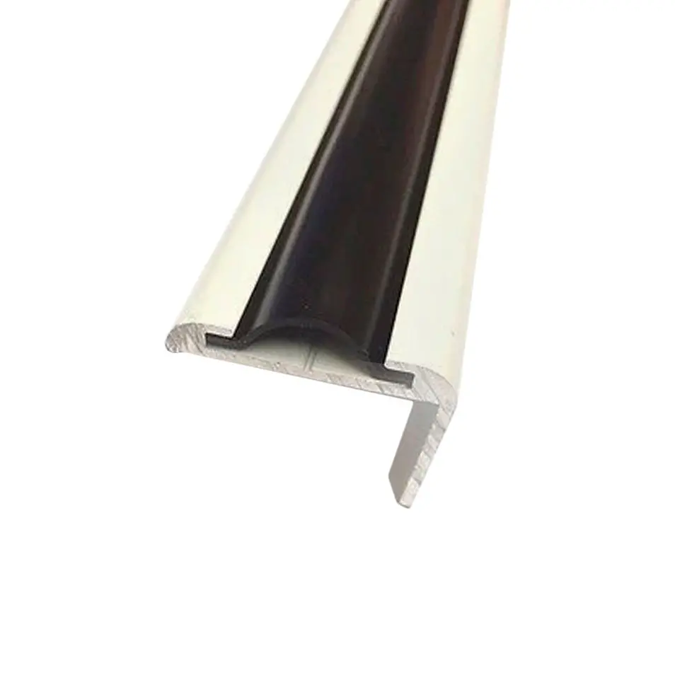5/8" Black Rv Marine Vinyl Flat Insert Trim Mold Flexible Screw Cover 1