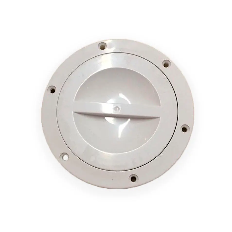 5" White Round Access Hatch Cover For Rv Marine Boat - Valterra 1
