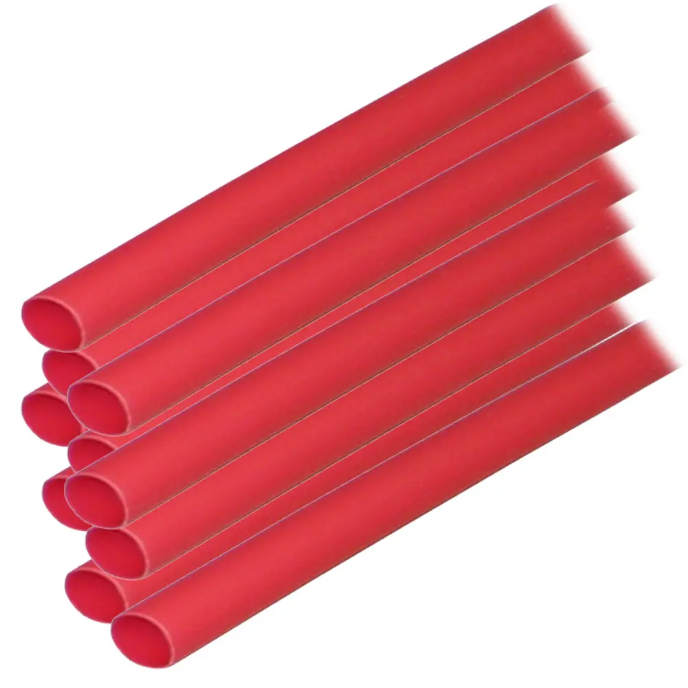 Ancor Adhesive Lined Heat Shrink Tubing (Alt) - 1/4" X 12" - 10-Pack - Red [303624] 1