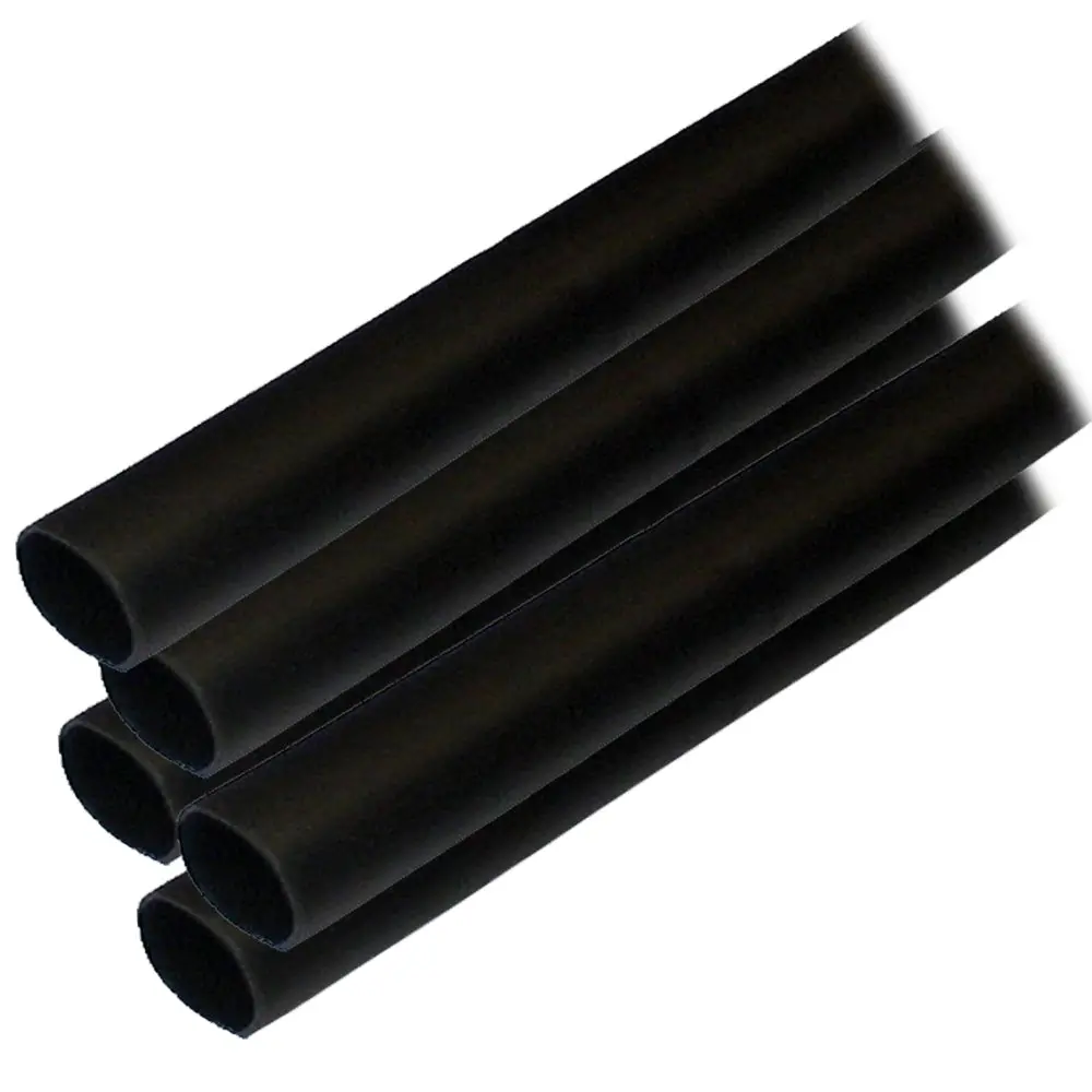 Ancor Adhesive Lined Heat Shrink Tubing (Alt) - 1/2" X 12" - 5-Pack - Black [305124] 1