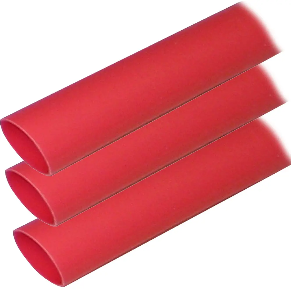 Ancor Adhesive Lined Heat Shrink Tubing (Alt) - 1" X 12" - 3-Pack - Red [307624] 1