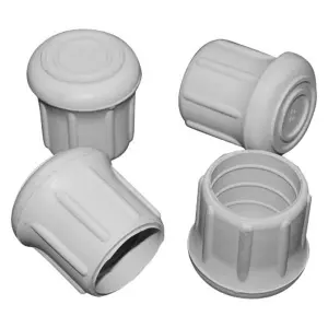 Taylor Made - White Rubber Chair Tips - 1-1/8" 1