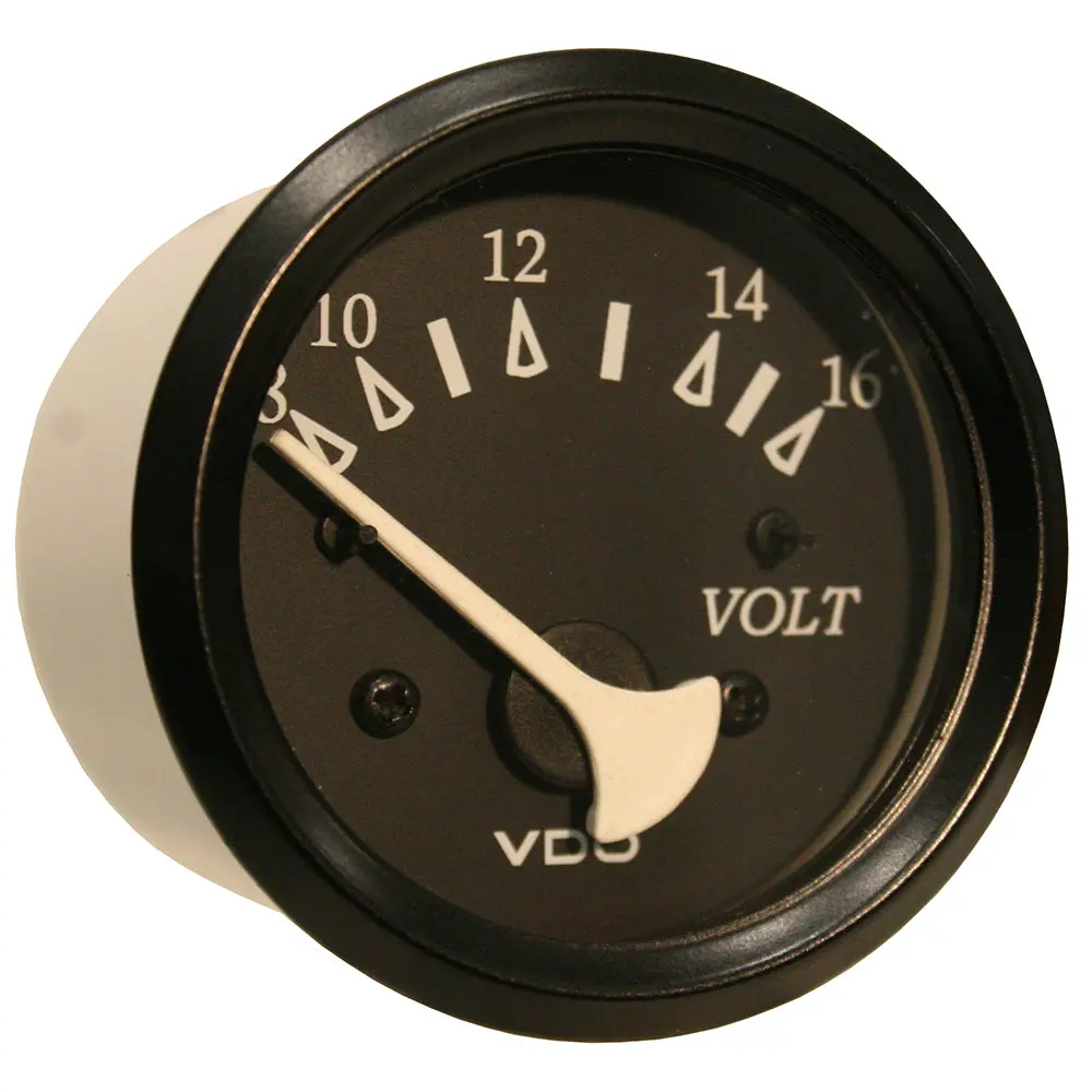 Vdo Cockpit Marine 52Mm (2-1/16") Voltmeter- Black Dial/Bezel [332-11805] 1