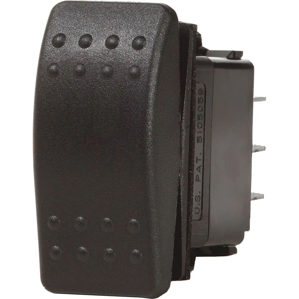 Blue Sea 7935 Contura Ii Switch Dpst Black - Off-(On) [7935] 1