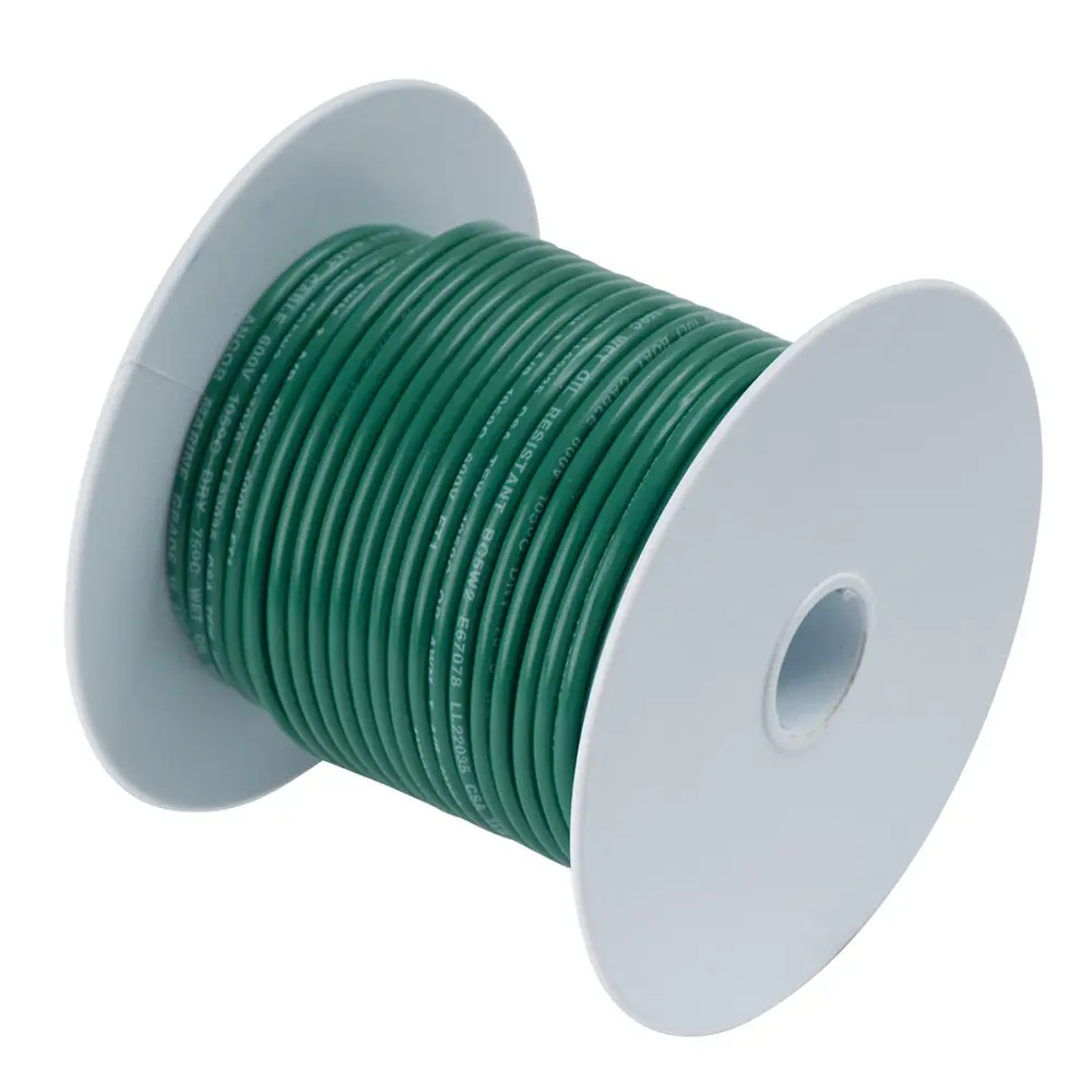 Ancor Green 6 Awg Tinned Copper Wire - 50' [112305] 1