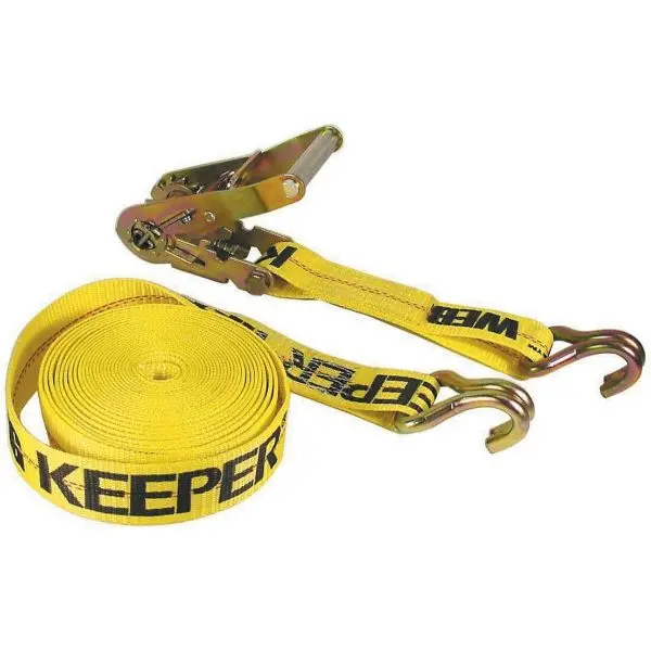 Keeper - 2"X27' Ratchet Tie Down W/ J Hooks 1