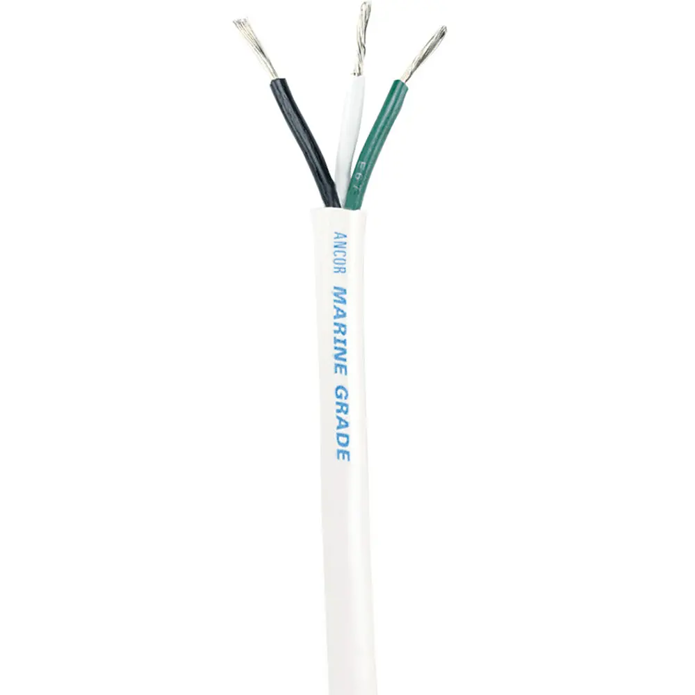 Ancor White Triplex Cable - 14/3 Awg - Round - 100' [133510] 1