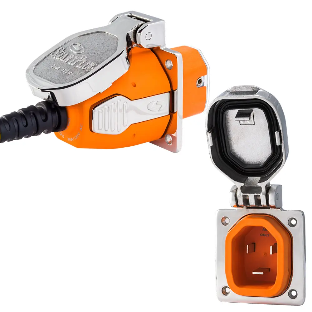 Smartplug 30 Amp Inlet  Female Cord Connector Combo - Stainless Steel [B30assynt] 1