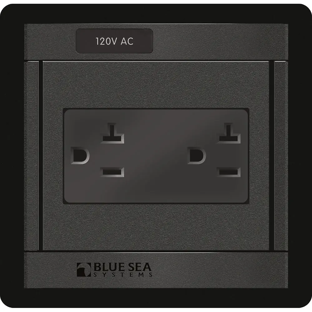 Blue Sea 1479 360 Panel - 120V Ac Dual Outlet [1479] 1