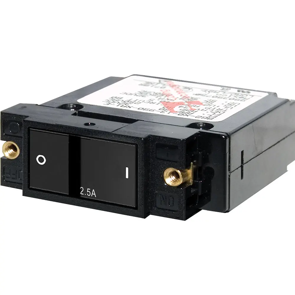 Blue Sea 7399 A-Series Flat Rocker Circuit Breaker - Single Pole - 2.5A [7399] 1