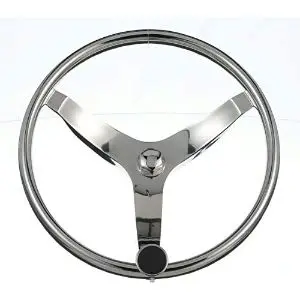 Sea Choice - 13-1/2" Stainless Steel Steering Wheel W/Knob 1