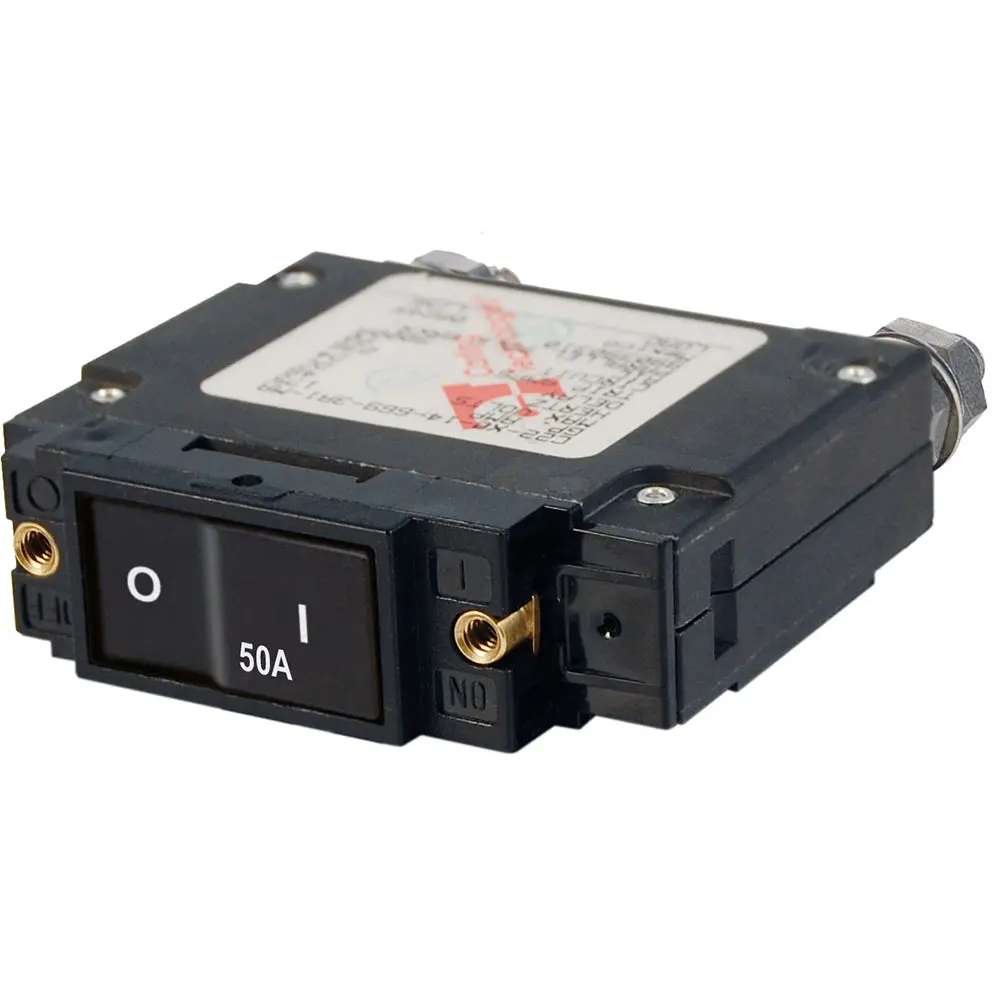 Blue Sea 7546 C-Series Flat Rocker Circuit Breaker - Single Pole - 50A [7546] 1