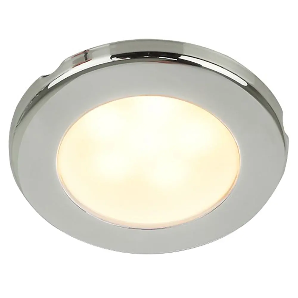 Hella Marine Euroled 75 3" Round Screw Mount Down Light - Warm White Led - Stainless Steel Rim - 12V [958109021] 1