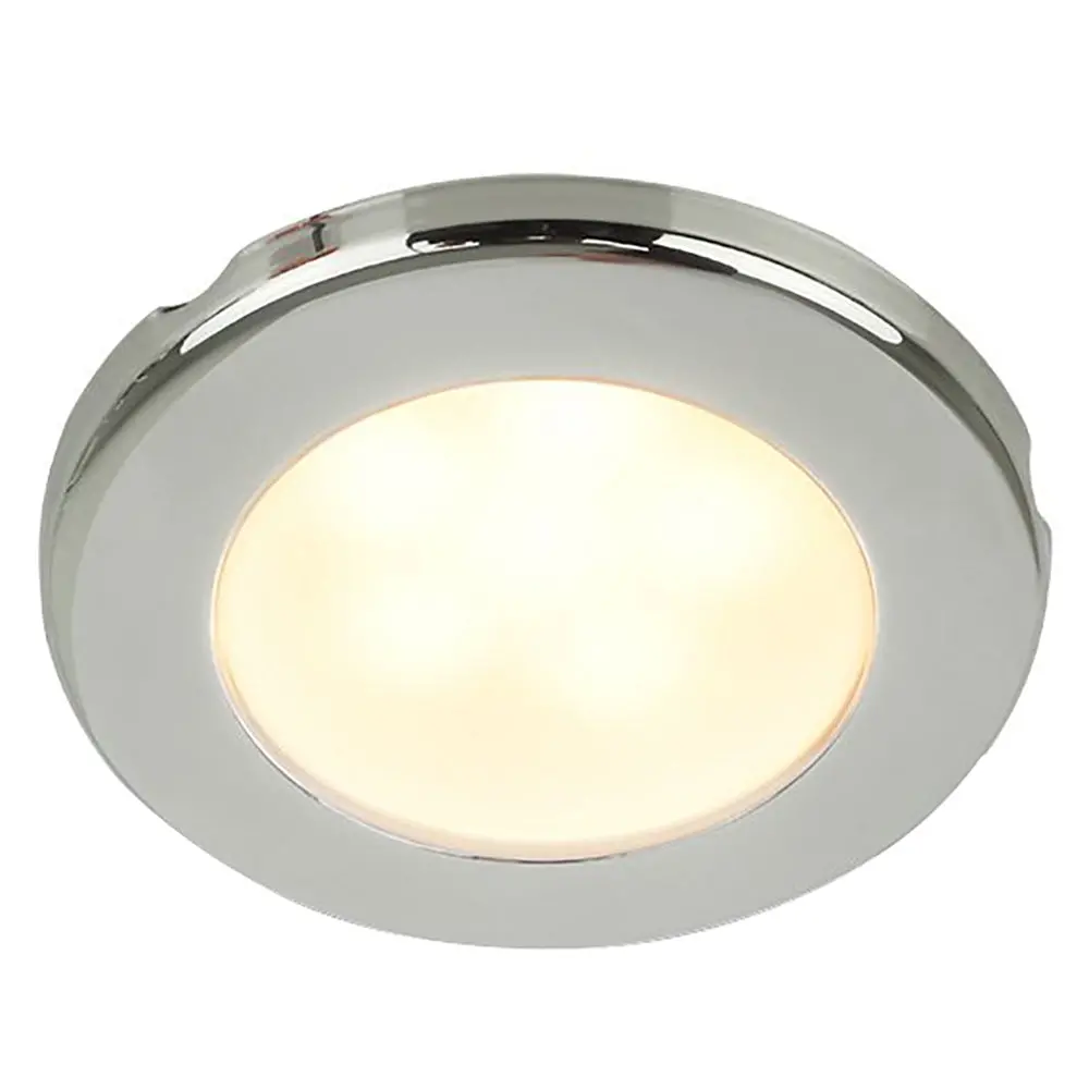 Hella Marine Euroled 75 3" Round Screw Mount Down Light - Warm White Led - Stainless Steel Rim - 24V [958109121] 1