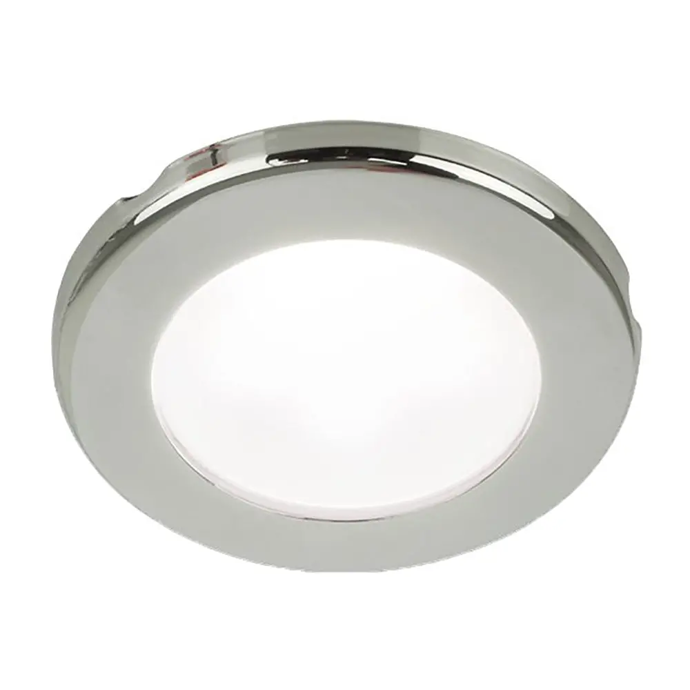 Hella Marine Euroled 75 3" Round Screw Mount Down Light - White Led - Stainless Steel Rim - 24V [958110121] 1