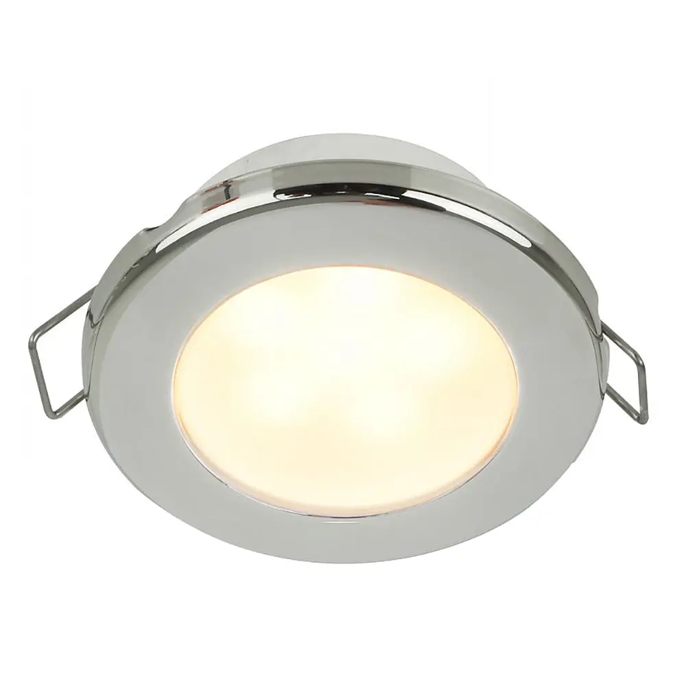 Hella Marine Euroled 75 3" Round Spring Mount Down Light - Warm White Led - Stainless Steel Rim - 12V [958109521] 1