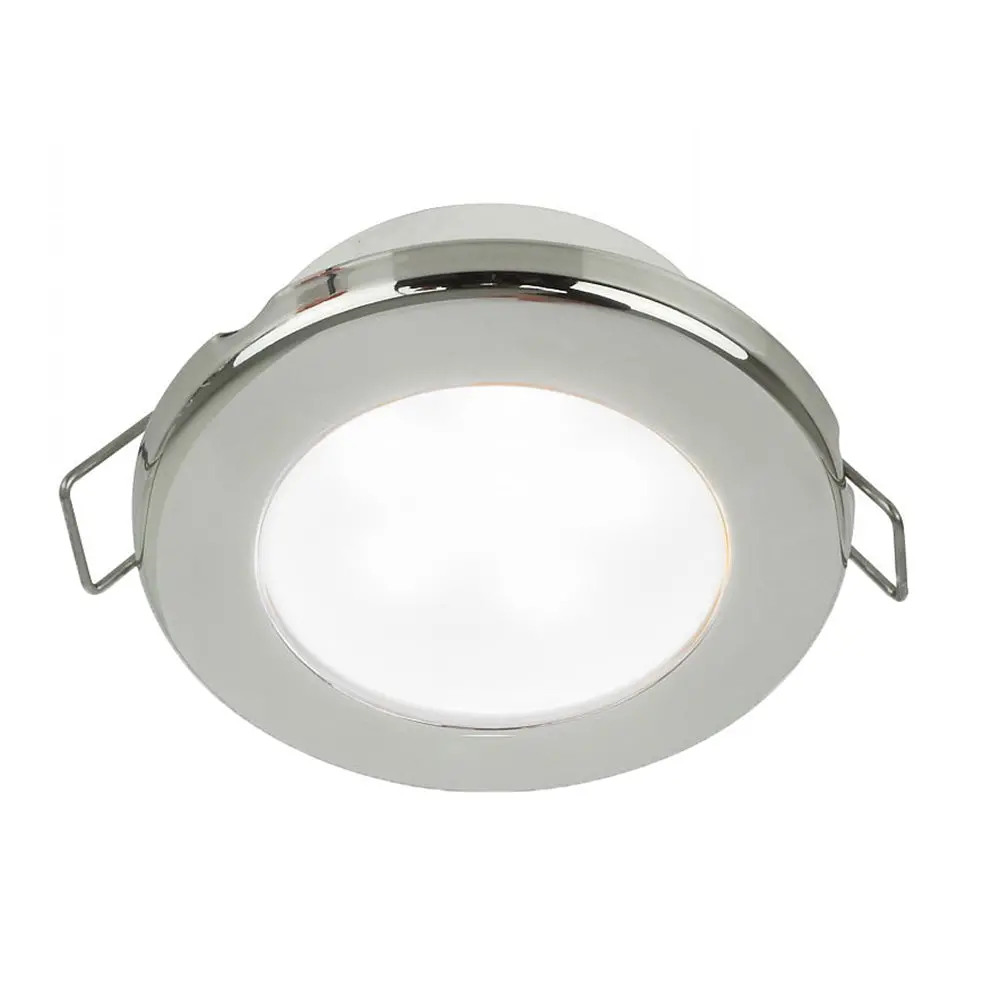 Hella Marine Euroled 75 3" Round Spring Mount Down Light - White Led - Stainless Steel Rim - 12V [958110521] 1
