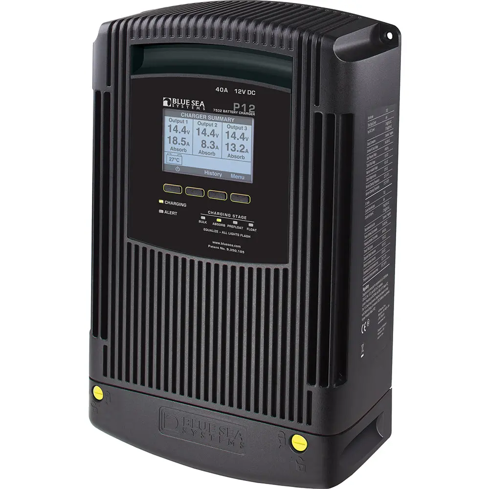 Blue Sea 7532 P12 Gen2 Battery Charger - 40A - 3-Bank [7532] 1