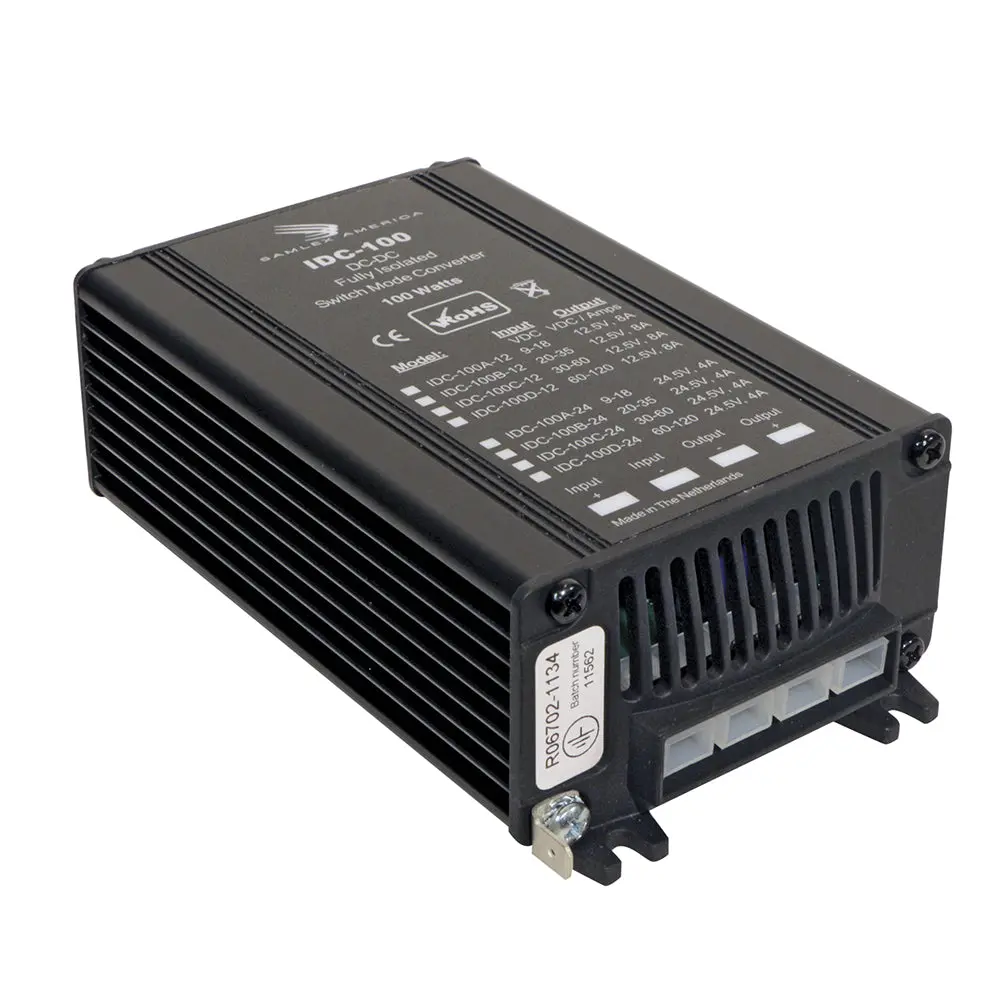 Samlex 100W Fully Isolated Dc-Dc Converter - 8A - 9-18V Input - 12.5V Output [Idc-100A-12] 1