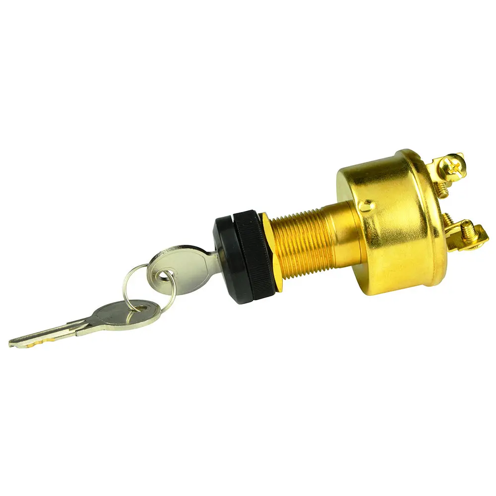 Bep 4-Position Brass Ignition Switch - Accessory/Off/Ignition  Accessory/Start [1001609] 1