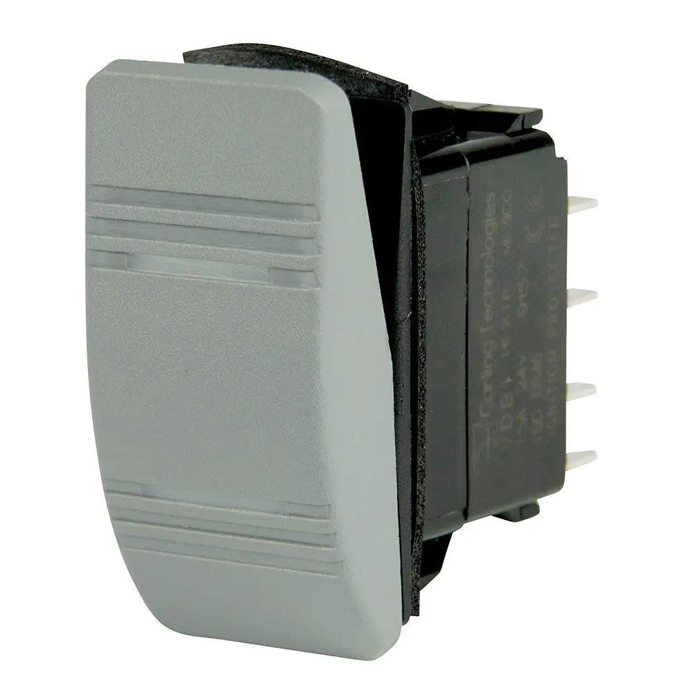 Bep Dpdt Contura Switch - 2-Amber Leds - Gray - On/On [1001812] 1