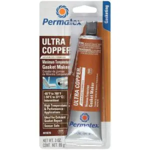 Permatex - Ultra Copper Maximum Temperature Rtv Silicone Gasket Maker 3 Oz 1