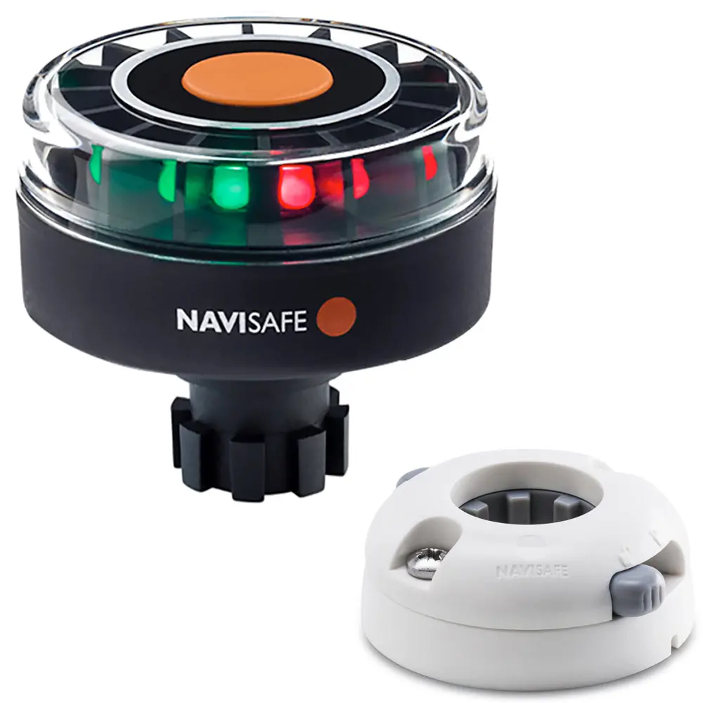Navisafe Navilight Tricolor 2Nm W/Navibolt Base  Horizontal Mount - White [342Kiit5] 1