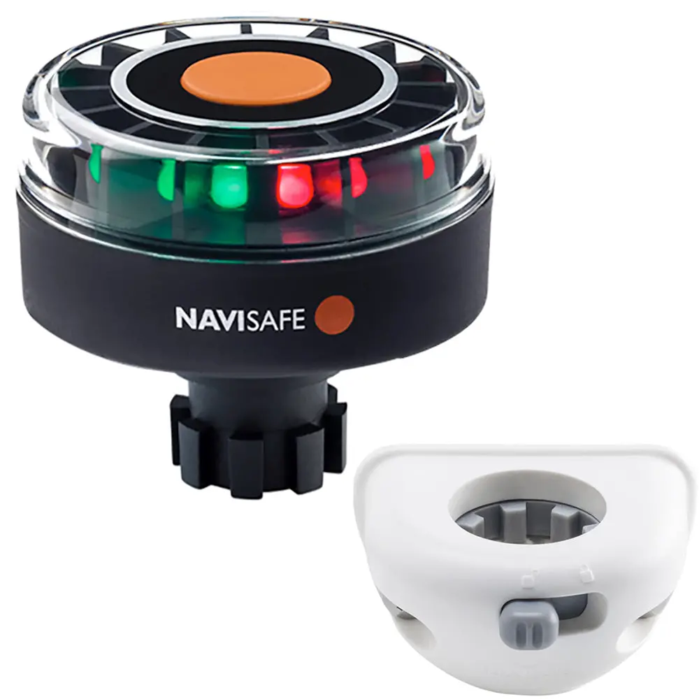 Navisafe Navilight Tricolor 2Nm W/Navibolt Base  Vertical Mount - White [342Kit6] 1