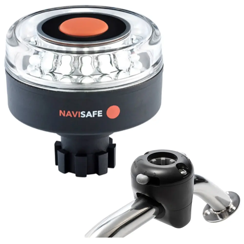 Navisafe Navilight 360 2Nm W/Navibolt Base  Rail Mount - Black [042Kit] 1